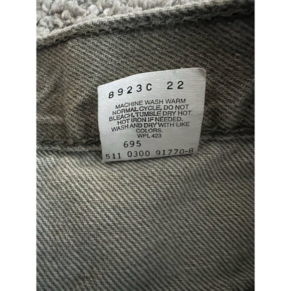 Vintage Levi's 550 Jeans Men's 34x30 Gray Grunge Relaxed Fit Made In USA 03/2000 - Picture 5 of 6